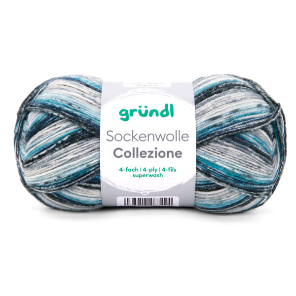 Wolle Gründl / COLLEZIONE (204) - Sockenwolle 100g, 4-fädig