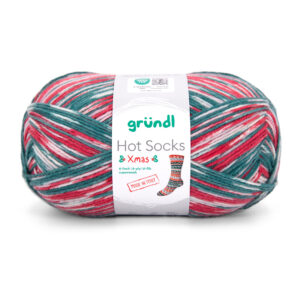 Wolle Gründl / Hot socks XMAS 6-fach (6409) - Weihnachts-Sockenwolle, 150g, 6-fädig