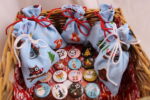 Adventskalender-Säckchen "Waldtiere", handgenäht, mit Zahlen-Buttons, zum Selbstbefüllen, wiederverwendbar, nachhaltig