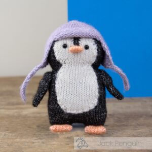 DIY-Strickset "Jack Pinguin", Strick-Kit, Materialpackung, Strickpaket, Handarbeitsset, DIY-Kit