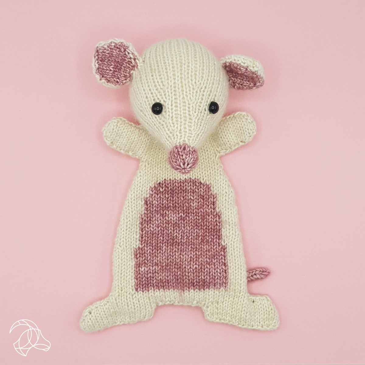 DIY-Strickset Yfke Maus (1) DIY-Strickset "Yfke Maus", Strick-Kit, Materialpackung, Strickpaket, Handarbeitsset, DIY-Kit – Bild 4