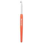 PRYM Wollhäkelnadel 4,5 mm, Soft-Griff, 14 cm, Grifffarbe: Mandarine