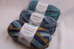 Set 300g Sockenwolle 4-fach, Wolle Gründl COLLEZIONE im günstigen 3er-Pack: 3 Knäuel zu je 100g in schicken Blautönen – Bild 8