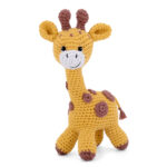 DIY-Häkelset "Giraffe Gina", Günstiges Einsteigerset von Wolle Gründl, Häkelkit, Materialpackung, Häkelpaket, Handarbeitsset, DIY-Kit