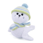 DIY-Häkelset "Robbe Robby", Günstiges Einsteigerset von Wolle Gründl, Häkelkit, Materialpackung, Häkelpaket, Handarbeitsset, DIY-Kit