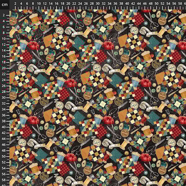 556-529 Stonehenge Stitching digital Designerstoff / Patchworkstoff / 100% Baumwolle / Stonehenge Stitchin digital / QUILTING / Deborah Edwards für NORTHCOTT