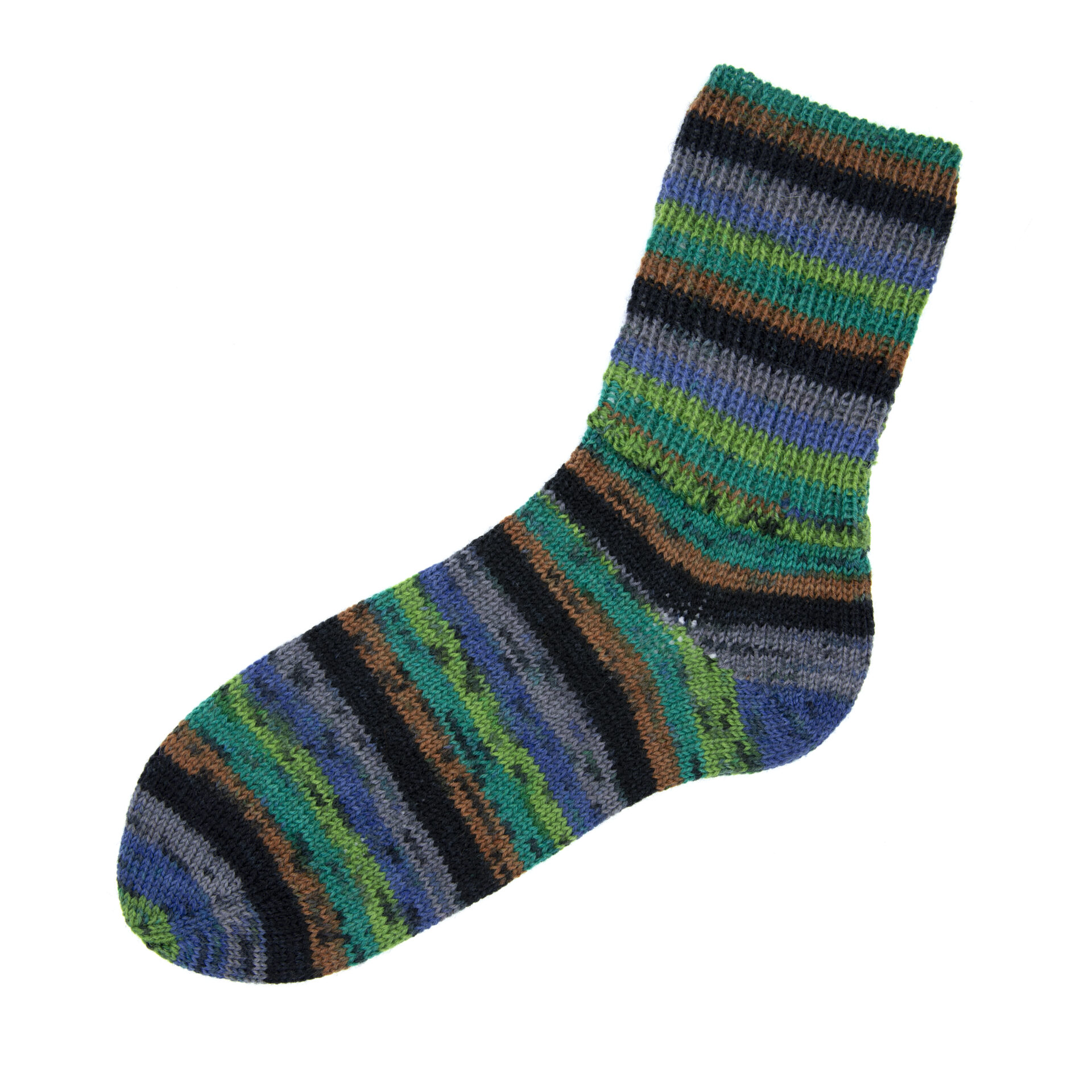 Wolle Gründl / Hot socks color ENGLISH GREEN TEA (405) - Sockenwolle 50g, 4-fädig – Bild 2