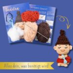 DIY-Häkelset "Buddha" ;  Buddha - Das ZEN-tastische Häkelset Anleitung, Garn , Häkelnadel und Zubehör für einen Buddha zum Selber-Häkeln. – Bild 5