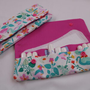 Tampontasche / Etui für Slipeinlagen u. Tampons / Notfalltäschchen / Medikamententäschchen / Kondomtäschchen / Hygieneetui "Schwäne"