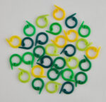 Knit Pro Maschenmarkierer Grüntöne, Pack mit 30 Stück