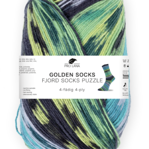 Pro Lana / Golden socks FJORD SOCKS PUZZLE (82) - Sockenwolle 100g, 4-fädig, für Nadelstärke 2.5 - 3.0 mm