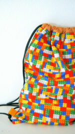 Kinderstoff / Baumwoll-Webware / Bunte Klemmbausteine – Bild 5