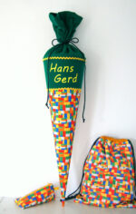 Kinderstoff / Baumwoll-Webware / Bunte Klemmbausteine – Bild 6