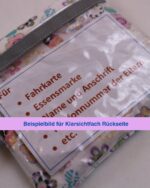 Kinder-BRUSTBEUTEL "Miniraketen grau oder blau" mit Druckknopf, Reflektorfähnchen; mit oder ohne Klarsichtfach/Fahrkartenfach, Geldbörse – Bild 7