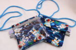 Kinder-BRUSTBEUTEL "Astronaut im All" mit Druckknopf, Reflektorfähnchen; mit oder ohne Klarsichtfach/Fahrkartenfach, Brusttasche, Geldbörse – Bild 5