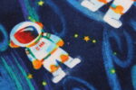 Kinder-BRUSTBEUTEL "Astronaut im All" mit Druckknopf, Reflektorfähnchen; mit oder ohne Klarsichtfach/Fahrkartenfach, Brusttasche, Geldbörse – Bild 5