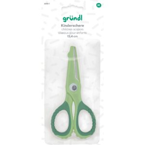 Wolle Gründl Kinderschere Krokodil - grün, 13,4cm