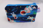 Kleine Kinder-Geldbörse/ Kinder Portemonnaie/ Geldbeutel "Astronaut im All", mit Reißverschluss und Schlüsselring – praktisch, leicht und handlich – Bild 4