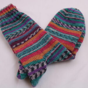 Gr. 38/39 - Wollsocken handgestrickt aus Wolle Gründl Hot socks Campione (01)