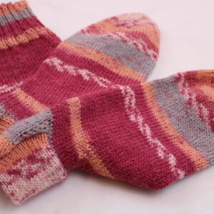 Gr. 38/39 - Wollsocken handgestrickt aus Wolle Gründl Hot socks Norwich (03)