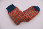 Gr. 39/40 - Wollsocken handgestrickt aus Schöller + Stahl Fortissima (622) + Wolle Gründl Hot socks uni petrol (44)