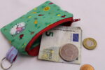 Kleine Kinder-Geldbörse/ Kinder Portemonnaie/ Geldbeutel "Süßes Schaf", mit Reißverschluss und Schlüsselring – praktisch, leicht und handlich – Bild 2