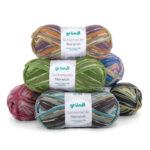 Wolle Gründl / Norwich (06) - Sockenwolle 100g, 4-fädig - 75% Schurwolle, 25% Polyamid, für Nadelstärke 2,5-3,0mm – Bild 4