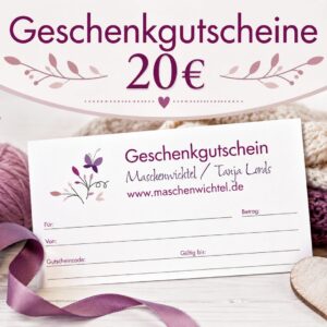 Geschenkgutschein für den Maschenwichtel-Shop im Wert von 15€