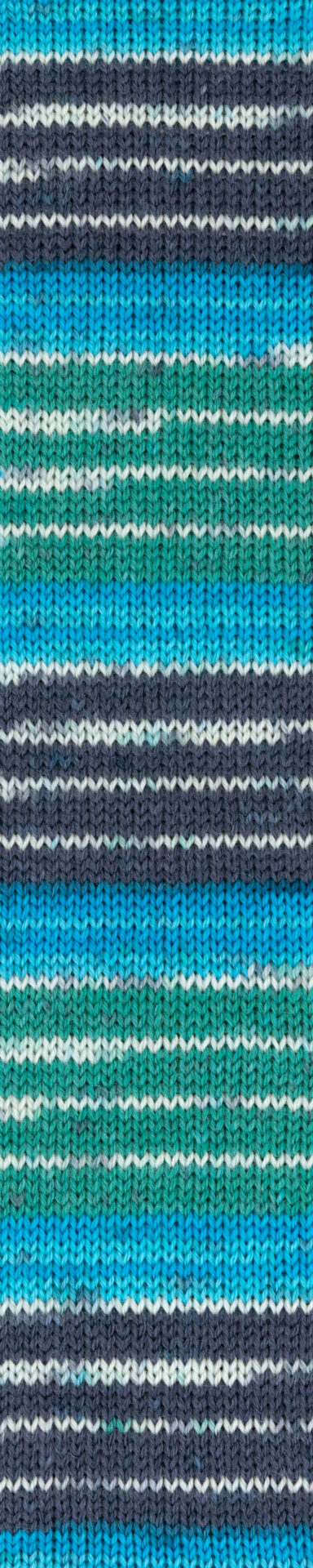 Wolle Gründl / Hot socks color (01) marine-türkis-grün-weiß - Sockenwolle 50g, 4-fädig, für Nadeln 2.5 - 3.0mm – Bild 2