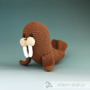 hardicraft DIY-Häkelset "Willem Walross", Häkelkit, Materialpackung, Häkelpaket, Handarbeitsset, DIY-Kit