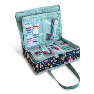 PRYM All-in-one Handarbeitstasche "Needle + Thread" – für Näh-, Strick- und Häkelzubehör, ohne Inhalt