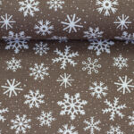 Dekostoff "Schneegestöber, schlammfarben" Webware aus 100% Baumwolle, CANVAS – Bild 3