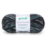 Gr. 41/42 - Wollsocken, verstärkte Ferse, hoher Schaft, handgestrickt aus Wolle Gründl Coventry (02) – Bild 5