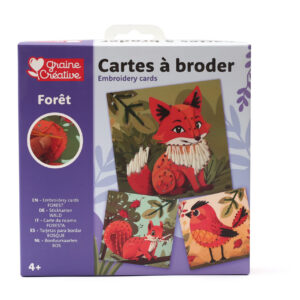 DIY-Stickset für Kinder "Im Wald" von Graine Créative, Komplette Materialpackung mit deutscher Anleitung, empfohlen ab 4 Jahren