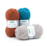 Wolle Gründl / Hot socks uni SAND (25) - Sockenwolle 50g, 4-fädig – Bild 3