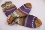 Gr. 37/38 - Wollsocken in bunten Farben, handgestrickt aus Wolle Gründl Norwich (01) – Bild 2