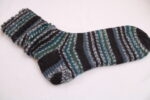 Gr. 41/42 - Wollsocken, verstärkte Ferse, hoher Schaft, handgestrickt aus Wolle Gründl Coventry (02) – Bild 2