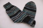 Gr. 41/42 - Wollsocken, verstärkte Ferse, hoher Schaft, handgestrickt aus Wolle Gründl Coventry (02)