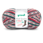 Strickset "Glitzernde Weihnachts-Socken stricken", komplettes Geschenkset zum Strümpfe stricken, DIY-Pack inklusive Wolle, Nadeln, Nadelgarage, Handmaß und Anleitung – Bild 5
