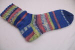 Gr. 38/39 - Wollsocken in bunten Farben, handgestrickt aus Wolle Gründl Norwich (06) – Bild 2