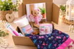 Komplettes DIY-Häkelset / Geschenkset für AmiGo "Schmetterling Sunny" von Gründl: mit AmiGo-Wolle, Häkelnadel, Füllwatte, Maschenmarkierern und handgefertigter Projekttasche